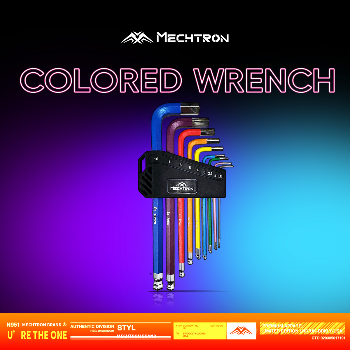 画板 31 Colored wrench - Image 1